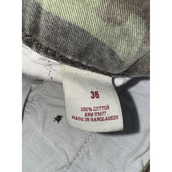 Arizona Jean Co MENS SIZE 36 Green Camo Camouflage Cargo Shorts - Picture 5 of 5